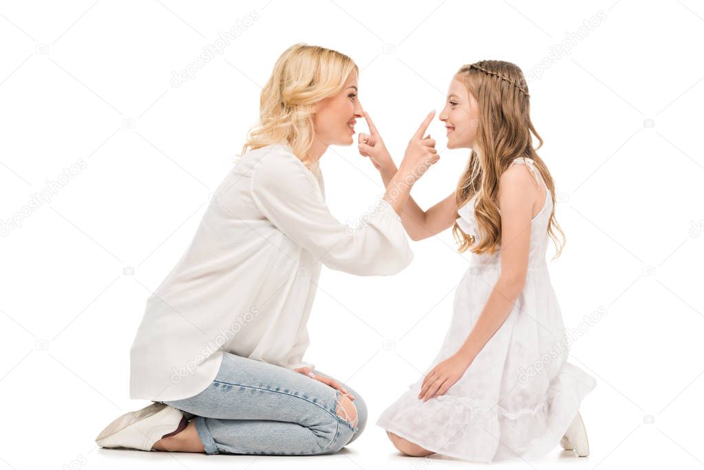 mother and preteen daughter
