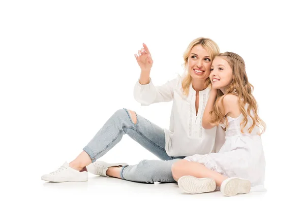 Daughter hugging mother — Stock Photo