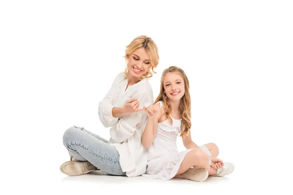 Mère et fille préadolescente — Photo de stock