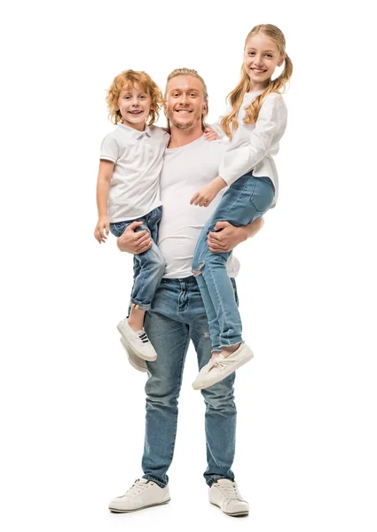 Père et enfants — Photo de stock