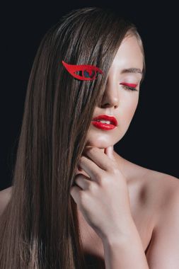 Kağıt makyaj moda kadın