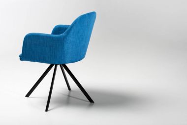 stylish blue chair clipart