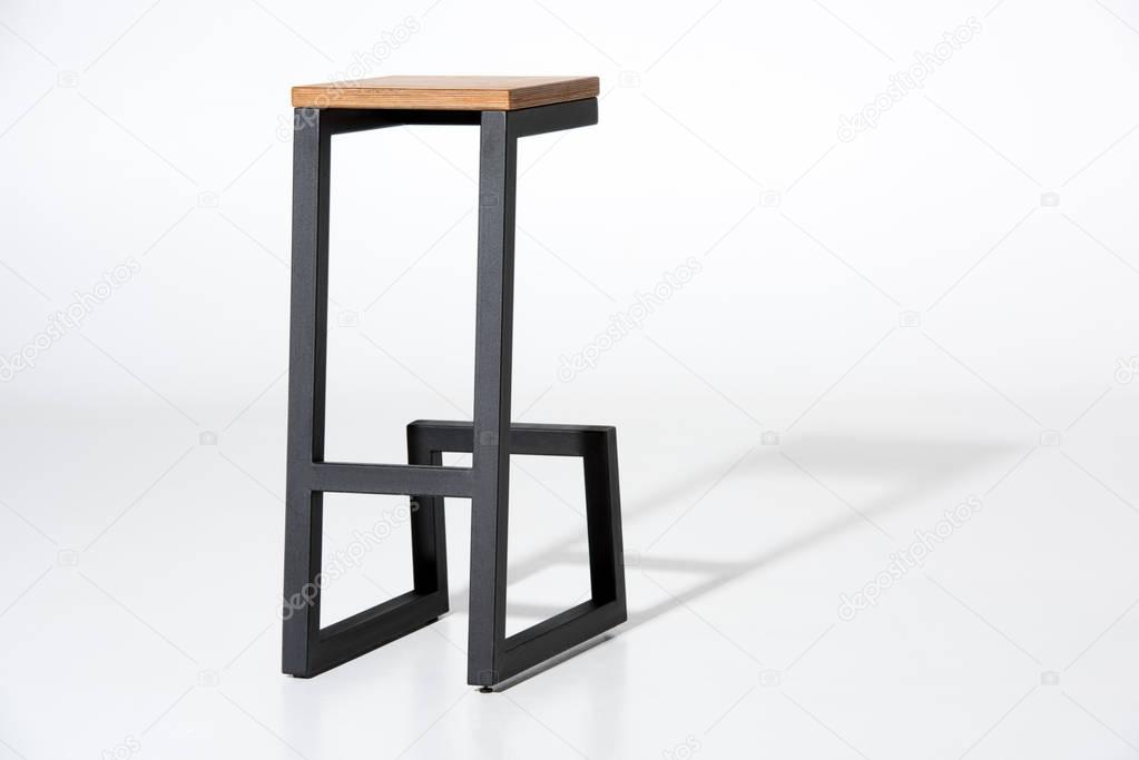 stylish barstool with wooden top