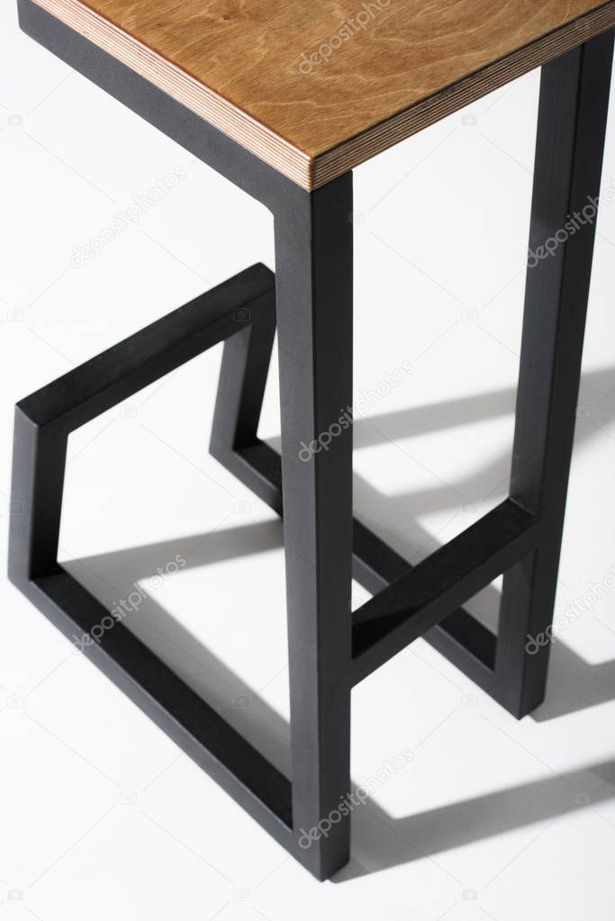 stylish barstool with wooden top