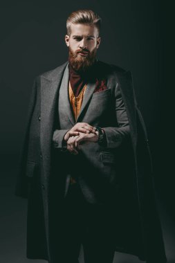 Yakışıklı sakallı adam.