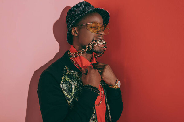 african american man in jewelry