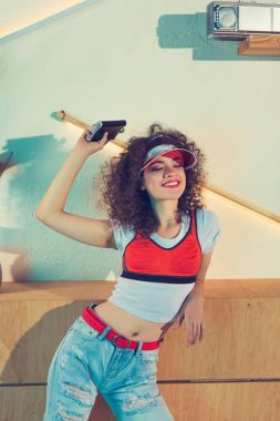 hip şişesi ile moda kadın