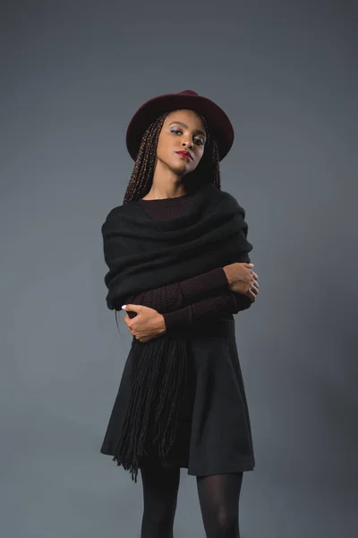 Menina americana africana elegante — Fotografia de Stock