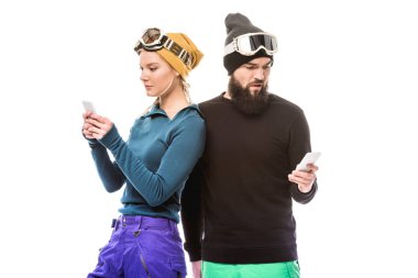 akıllı telefonlar kullanarak snowboard
