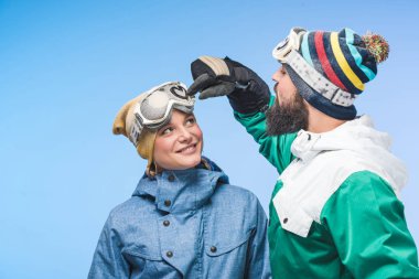 erkek Snowboard gözlüğü çizim