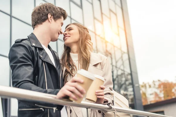 Boyfriend going to kiss girlfriend — Stock Photo, Image