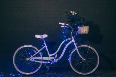 Noel ışıkları Retro Bisiklet 