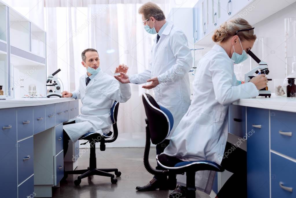 lab technicians working in lab