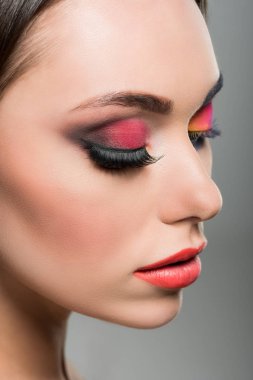 kadın yanlış eyelashes