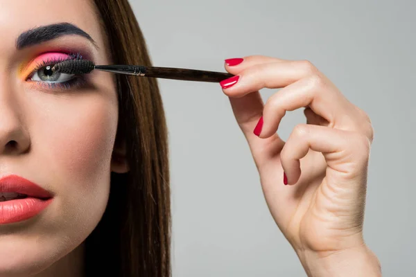 Ögonfransar makeup — Stockfoto
