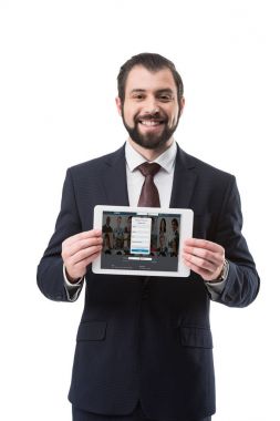 LinkedIn Web sitesi ile tablet