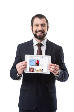 EBay Web sitesi ile tablet