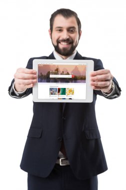 Shutterstock Web sitesi ile tablet