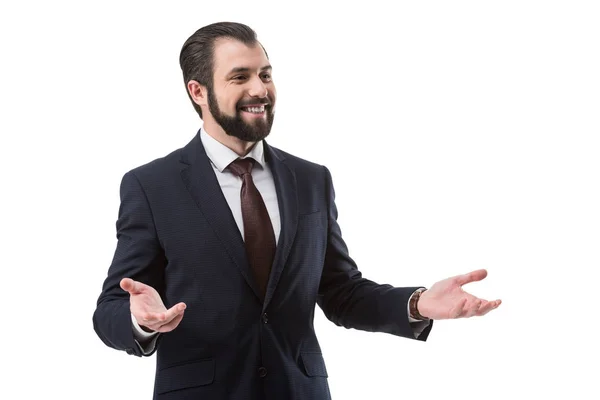 Successful businessman in suit — Stock Photo, Image