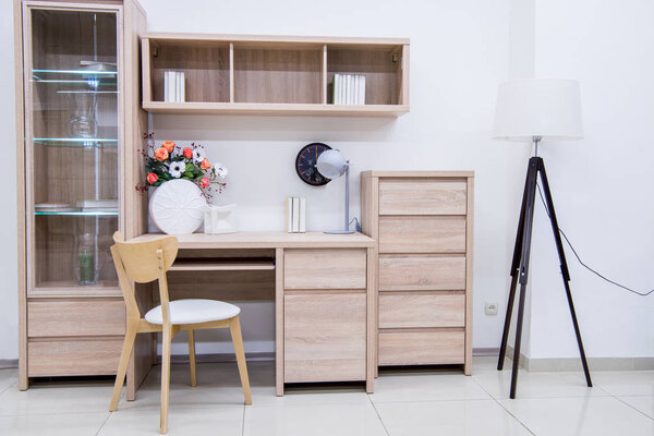 modern living room interior with furniture