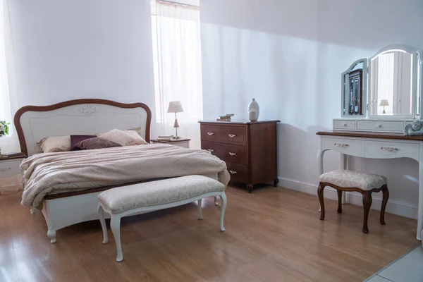 Interior Cozy Bedroom Modern Design — Stock Photo, Image