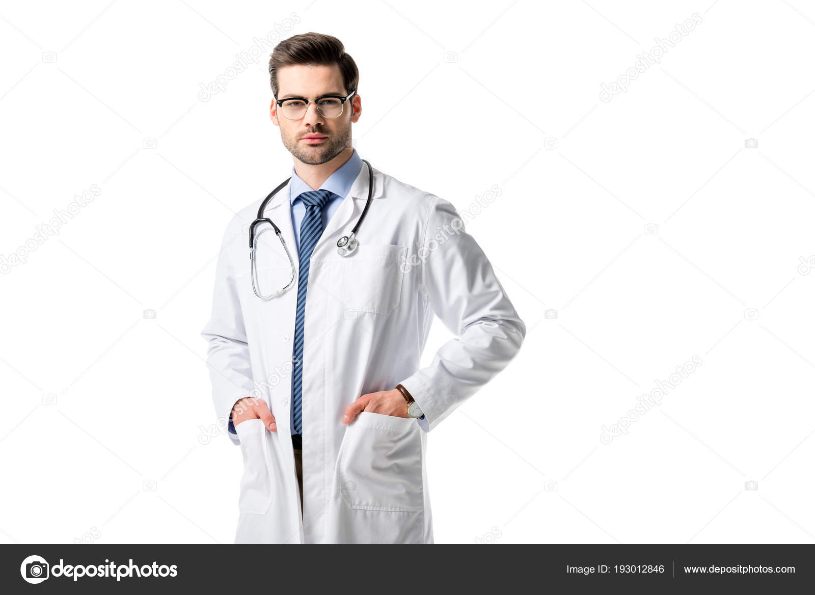 Костюм доктора Candy Boy Daniel (халат, боксеры, стетоскоп, значок), бело-красный, OS 0T-00012289 - Candy Boy - Ролевые эротические мужские костюмы  - Купить