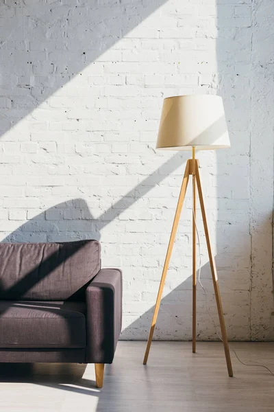 Living Room Sofa Lamp Sunlight — Stock Photo, Image