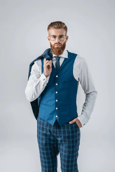 Hombre con estilo seguro - foto de stock