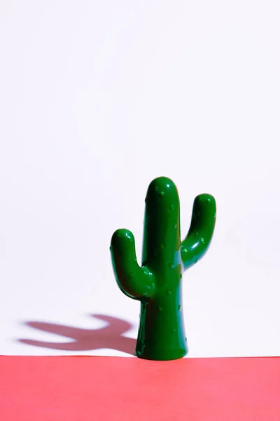 Ceramic cactus statue — Stock Photo