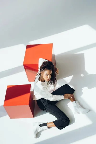 Fashionable african american woman — Stock Photo