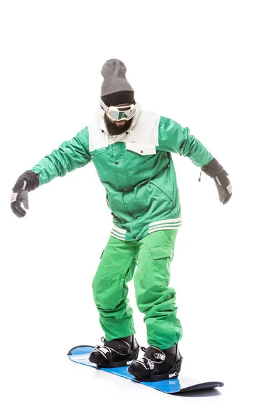 Man standing on snowboard — Stock Photo