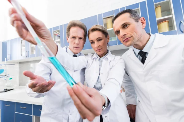 Scientists making experiment — Stock Photo