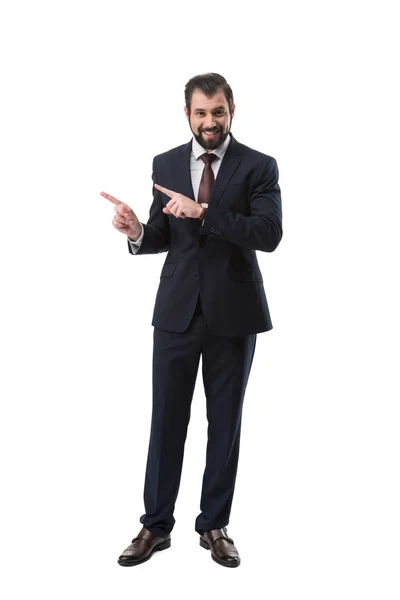 Businessman pointing at something — Stock Photo