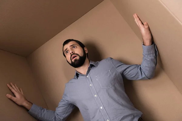 Estressado homem solitário — Fotografia de Stock