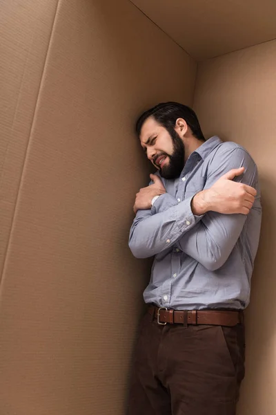 Déprimé pleurant homme — Photo de stock