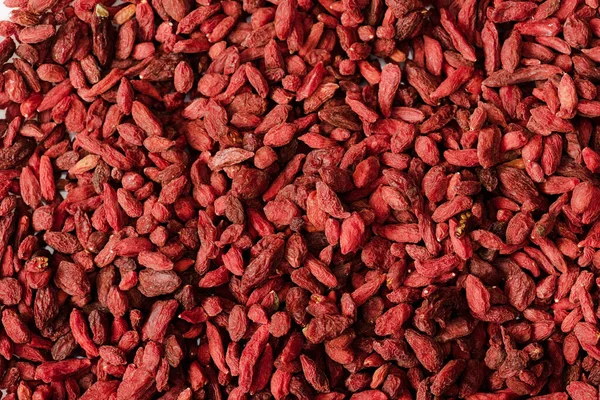 Close up view of dry goji berries background — Stock Photo