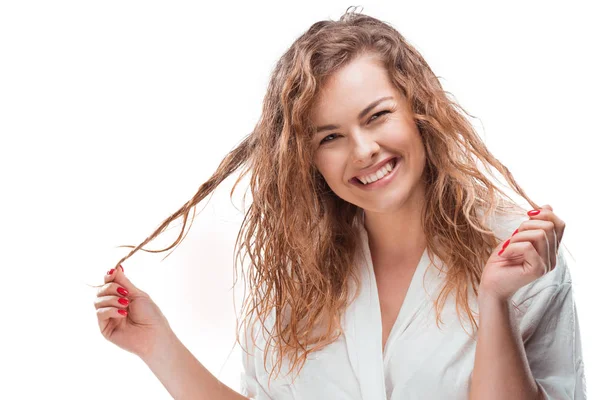 Elegante donna bionda — Foto stock