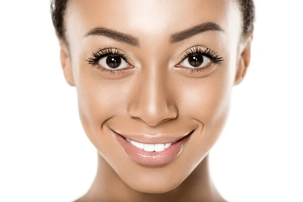 Smiling african american woman — Stock Photo, Image