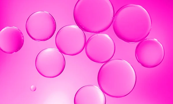 Burbujas rosadas bajo el agua — Foto de Stock