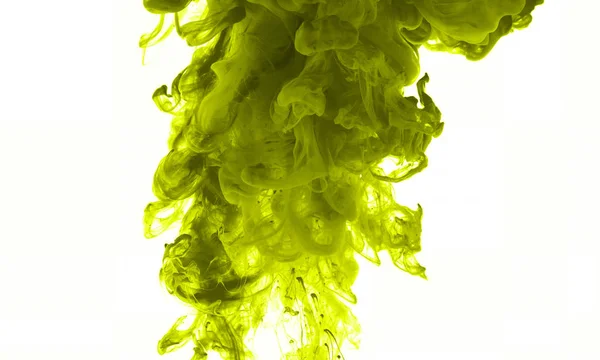 Yellow Paint Water — Stock Photo, Image