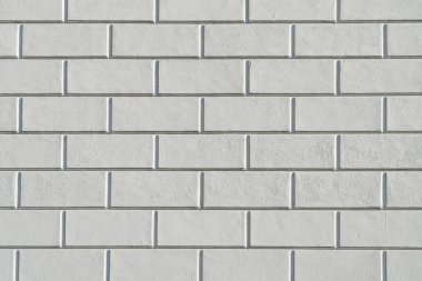 Beyaz boş tuğla duvar yüzeyi