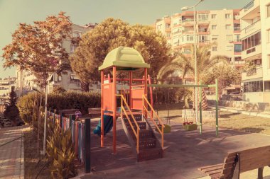 Çocuk Parkı. Çocuk oyun Park alanı.