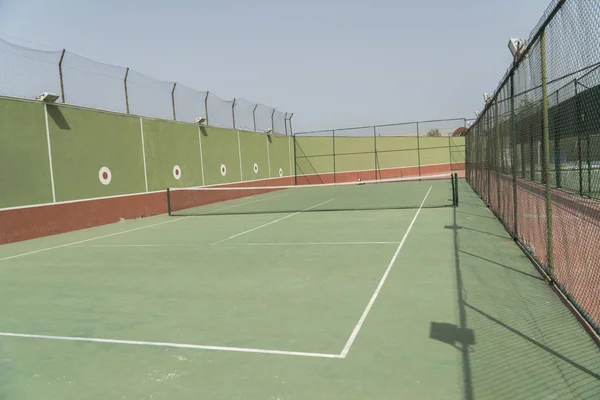Tenisz Oktatás Egyedül Falon — Stock Fotó