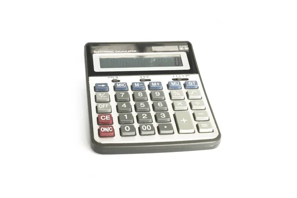 Duży Kalkulator Białym Tle — Zdjęcie stockowe