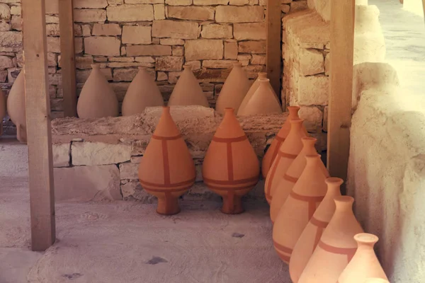 Lång Hals Gamla Amphora — Stockfoto