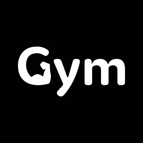 Design Vetor Logotipo Gym — Vetor de Stock