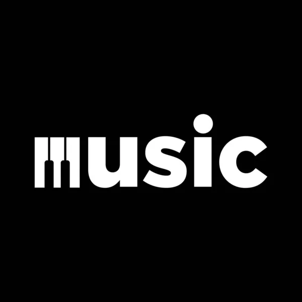 Projekt Wektora Logo Muzyki — Wektor stockowy