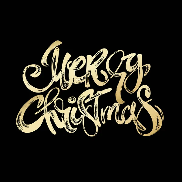 Feliz Natal moderno lettering cartão . — Vetor de Stock