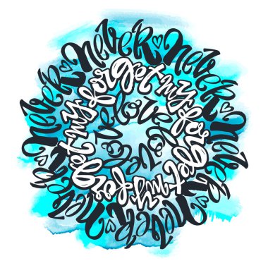 Aşk kavramı yazı poster, Neve