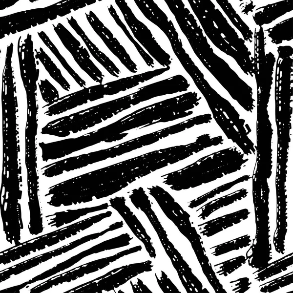 Bezproblémová brushpen doodle vzor grunge texturu. Trendy moderní v — Stockový vektor
